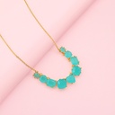 Colorful Rhinestone Crystal Chain Necklace
