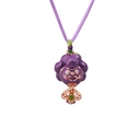 Fruit Pendant Hand Painted Enamel Collarbone Chain Necklace