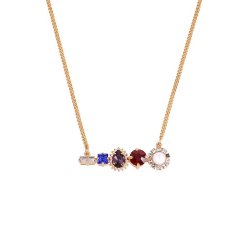 Colorful Crystal Stone Pendant Necklace